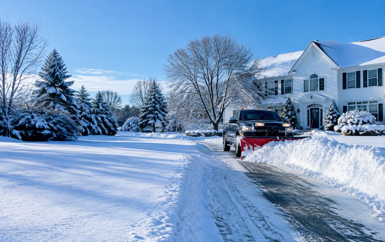 Illustrative snow plowing & removal design